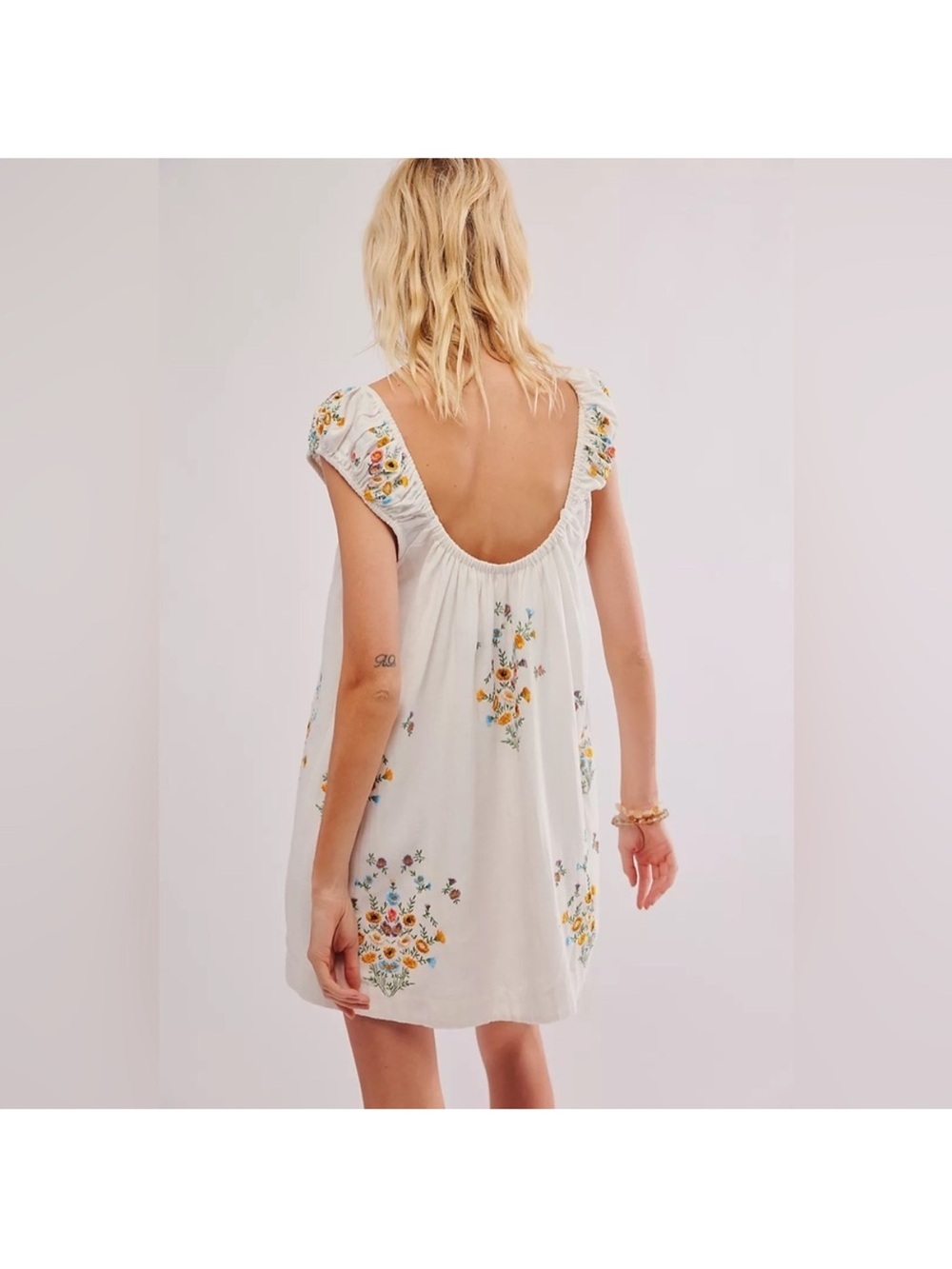 Free People Wildflower Embroidered Mini Dress - Picture 3 of 7